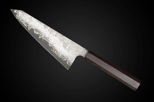 Kota Knives Wrought Iron Clad 52100 185mm Gyuto Wenge Handle