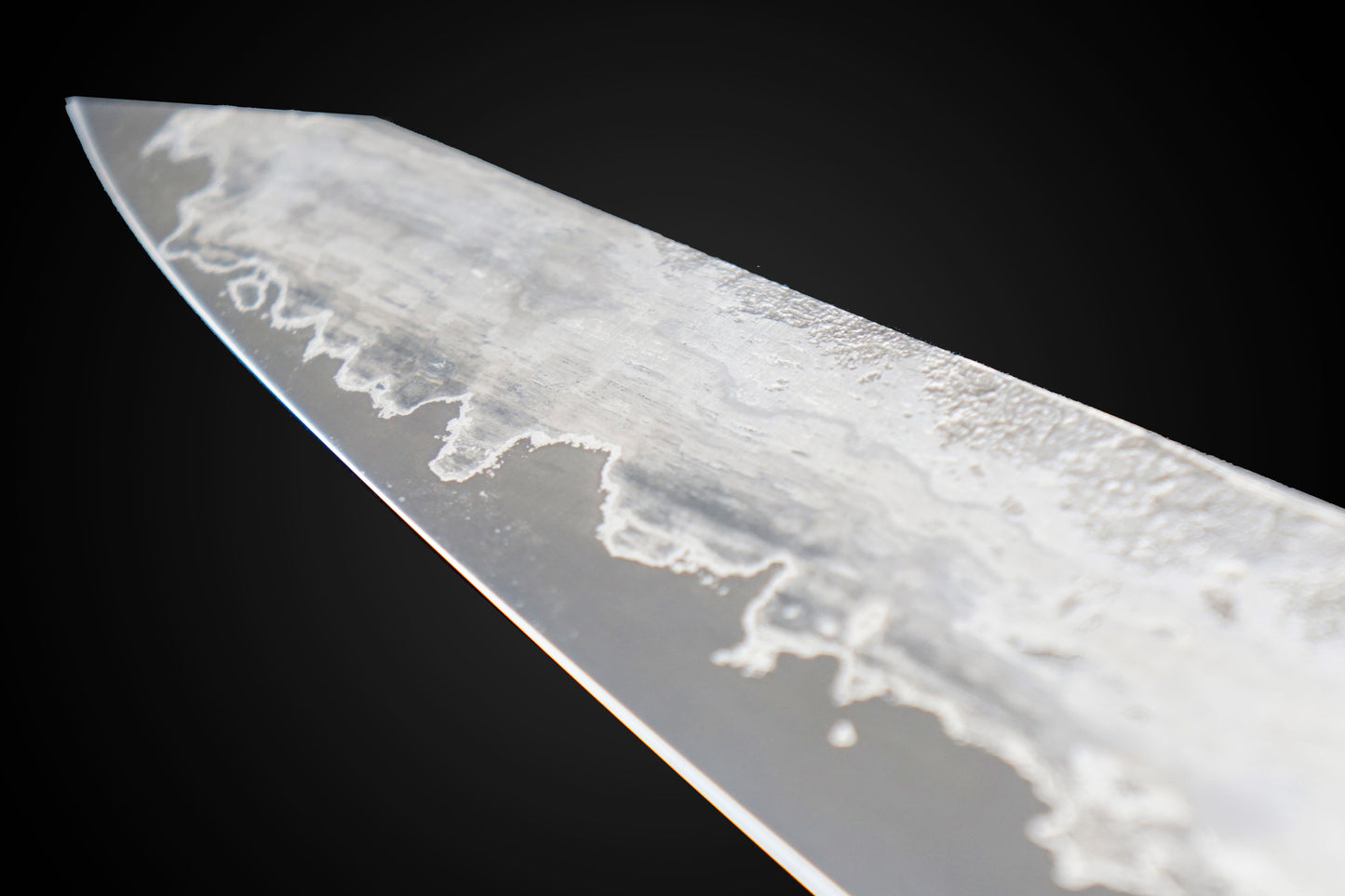 Kota Knives Wrought Iron Clad 52100 185mm Gyuto Wenge Handle