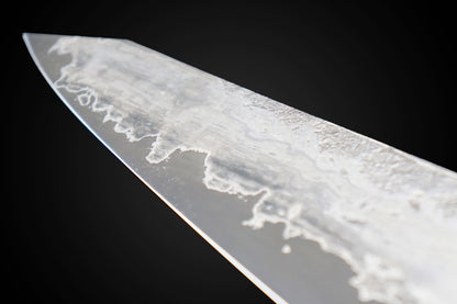 Kota Knives Wrought Iron Clad 52100 185mm Gyuto Wenge Handle