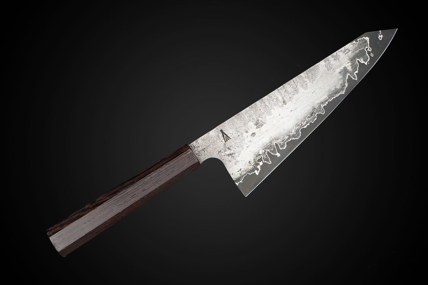 Kota Knives Wrought Iron Clad 52100 185mm Gyuto Wenge Handle