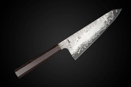 Kota Knives Wrought Iron Clad 52100 185mm Gyuto Wenge Handle