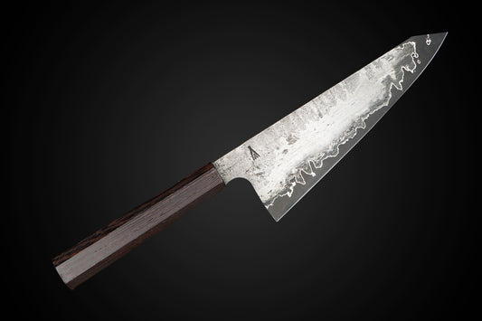 Kota Knives Wrought Iron Clad 52100 185mm Gyuto Wenge Handle